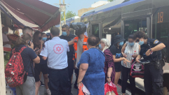 يافا: 10 اصابات طفيفة لركاب حافلة اثر توقفها بشكل مفاجئ بالمدينة